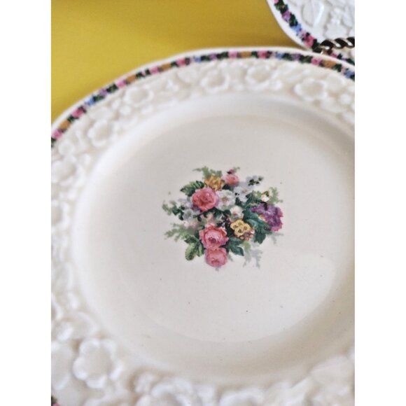 Antique Crown Ducal Butter plates 6 1/8" Gainsborough pattern 1920's (set of 5) - Picture 4 of 12